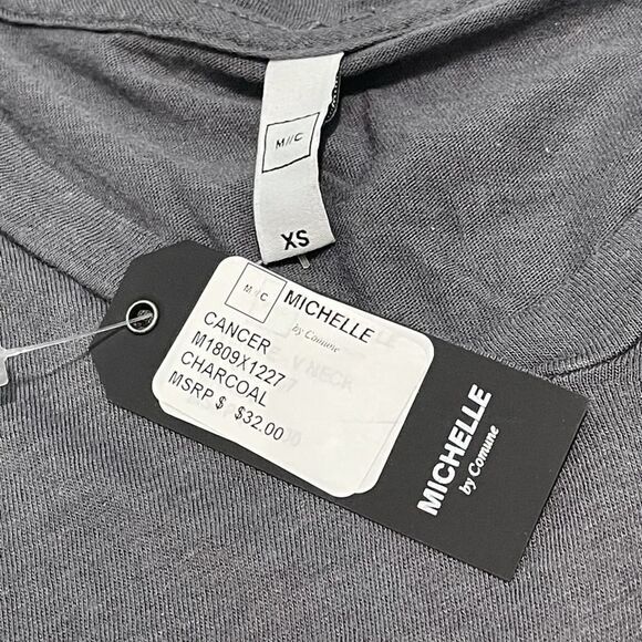 Michelle By Comune Zodiac Cancer Astrology Horoscope T-Shirt Charcoal Gray XS - Picture 3 of 10